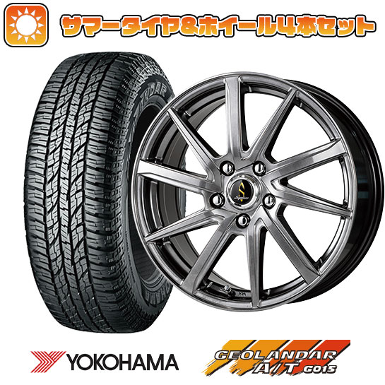 225/60R18 夏タイヤ ホイール4本セット YOKOHAMA ジオランダー A/T G015 RBL (5/114車用) WORK セプティモGO1プラス 18インチ :arktire 1341 117189 31742 31742:アークタイヤ