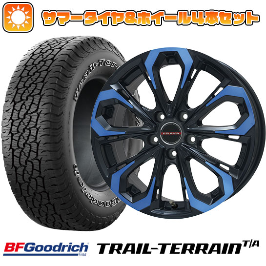 235/55R18 夏タイヤ ホイール４本セット (5/114車用) BFグッドリッチ トレールテレーンT/A ORBL ビッグウエイ LEYSEEN プラバ5X 18インチ :arktire 1303 118961 36809 36809:アークタイヤ