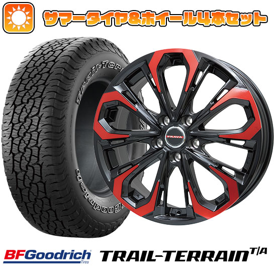 235/55R18 夏タイヤ ホイール４本セット (5/114車用) BFグッドリッチ トレールテレーンT/A ORBL ビッグウエイ LEYSEEN プラバ5X 18インチ :arktire 1303 118962 36809 36809:アークタイヤ