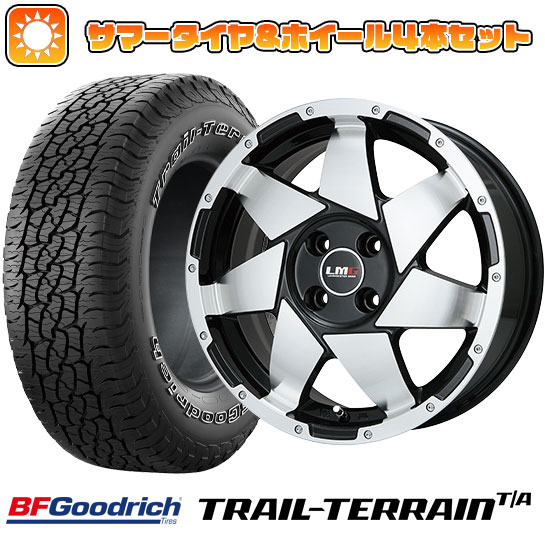 245/70R16 夏タイヤ ホイール4本セット BFグッドリッチ トレールテレーンT/A ORWL (5/114車用) LEHRMEISTER LMG shuriken ブラックポリッシュ 16インチ :arktire 15841 117267 36795 36795:アークタイヤ