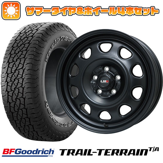 225/65R17 夏タイヤ ホイール4本セット BFグッドリッチ トレールテレーンT/A ORWL (5/114車用) LEHRMEISTER LMG OFF STYLE(マットブラック) 17インチ :arktire 2182 119770 36785 36785:アークタイヤ