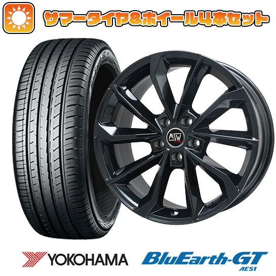 235/45R18 夏タイヤ ホイール4本セット YOKOHAMA ブルーアース GT AE51 (5/114車用) MSW by OZ Racing MSW 42(グロスブラック) 18インチ :arktire 458 123614 28540 28540:アークタイヤ