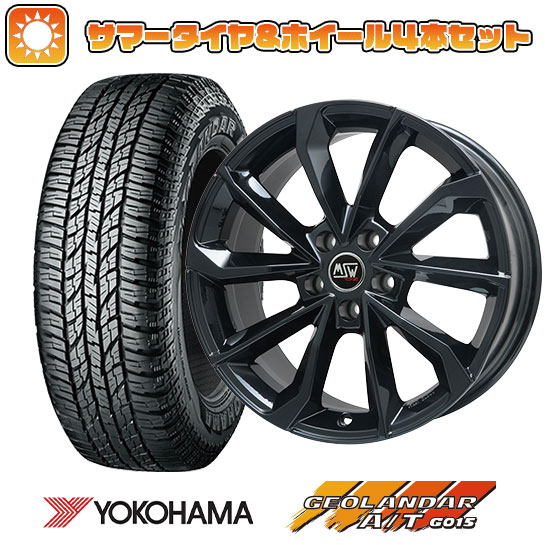 235/55R18 夏タイヤ ホイール4本セット YOKOHAMA ジオランダー A/T G015 RBL (5/114車用) MSW by OZ Racing MSW 42(グロスブラック) 18インチ :arktire 1303 123614 31577 31577:アークタイヤ