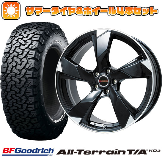 215/65R16 夏タイヤ ホイール4本セット BFグッドリッチ オールテレーンT/A KO2 RBL (5/114車用) PREMIX ヴェランV(グロスブラック/リムポリッシュ) 16インチ :arktire 1310 119920 23751 23751:アークタイヤ