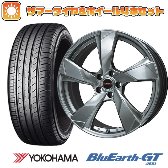 215/65R16 夏タイヤ ホイール4本セット YOKOHAMA ブルーアース GT AE51 (5/114車用) PREMIX ヴェランV(クロームハイパーシルバー) 16インチ :arktire 1310 119934 28572 28572:アークタイヤ