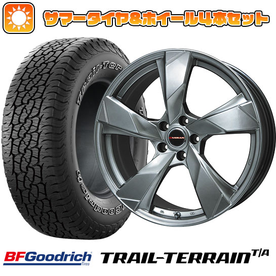 225/55R18 夏タイヤ ホイール4本セット BFグッドリッチ トレールテレーンT/A ORBL (5/114車用) PREMIX ヴェランV(クロームハイパーシルバー) 18インチ :arktire 1321 119937 36808 36808:アークタイヤ