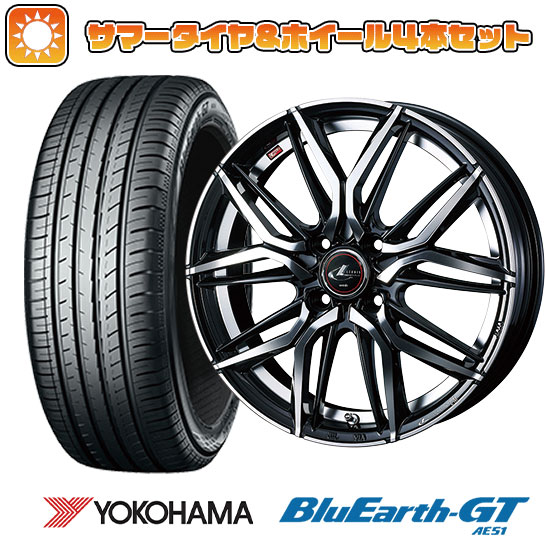 195/65R15 夏タイヤ ホイール４本セット (4/100車用) YOKOHAMA ブルーアース GT AE51 ウェッズ レオニス LM 15インチ :arktire 11881 136846 28579 28579:アークタイヤ