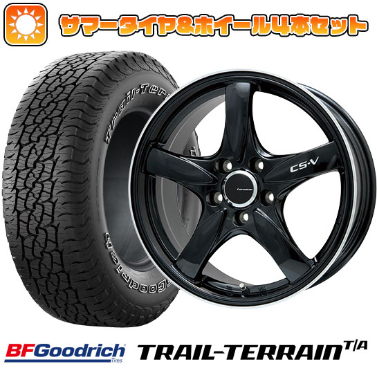 235/60R18 夏タイヤ ホイール4本セット BFグッドリッチ トレールテレーンT/A ORBL (5/114車用) LEHRMEISTER CS V(グロスブラック/リムポリッシュ) 18インチ :arktire 27064 128678 36812 36812:アークタイヤ