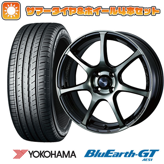 185/60R15 夏タイヤ ホイール4本セット YOKOHAMA ブルーアース GT AE51 (4/100車用) WEDS ウェッズスポーツ SA 75R 15インチ :arktire 1901 136894 28575 28575:アークタイヤ