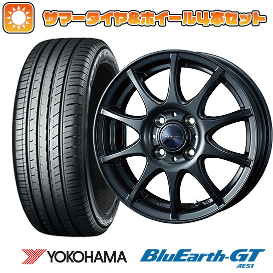 195/45R16 夏タイヤ ホイール4本セット YOKOHAMA ブルーアース GT AE51 (4/100車用) WEDS ヴェルバ チャージ 16インチ :arktire 189 126880 28558 28558:アークタイヤ