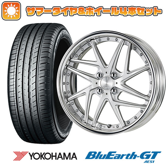 195/45R16 夏タイヤ ホイール4本セット YOKOHAMA ブルーアース GT AE51 (4/100車用) WORK リザルタード メッシュ2 16インチ :arktire 189 141843 28558 28558:アークタイヤ