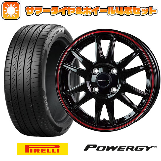 185/60R15 夏タイヤ ホイール4本セット PIRELLI パワジー (4/100車用) HOT STUFF クロススピード ハイパーエディションCR6 15インチ :arktire 1901 146353 37003 37003:アークタイヤ