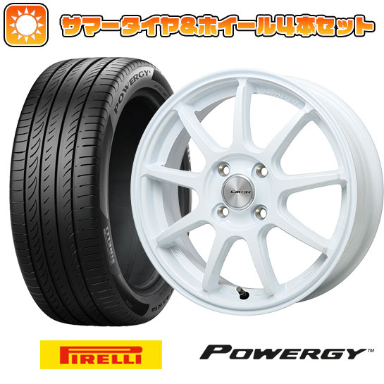 195/55R16 夏タイヤ ホイール4本セット PIRELLI パワジー (4/100車用) LEHRMEISTER LMスポーツLM QR ホワイト 16インチ :arktire 190 137321 36996 36996:アークタイヤ