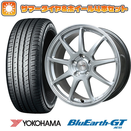 205/50R17 夏タイヤ ホイール4本セット YOKOHAMA ブルーアース GT AE51 (5/100車用) LEHRMEISTER LMスポーツLM QR ハイパーシルバー 17インチ :arktire 1671 137328 28551 28551:アークタイヤ