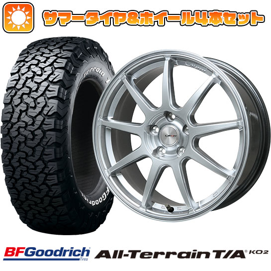 225/65R17 夏タイヤ ホイール4本セット BFグッドリッチ オールテレーンT/A KO2 RBL (5/114車用) LEHRMEISTER LMスポーツLM QR ハイパーシルバー 17インチ :arktire 2182 137328 23750 23750:アークタイヤ