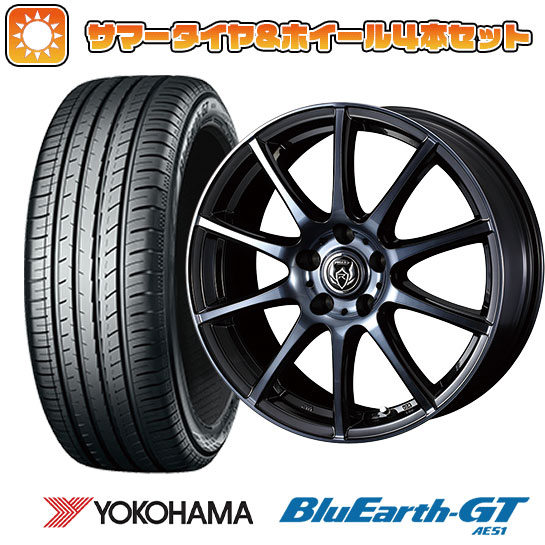 225/55R17 夏タイヤ ホイール4本セット YOKOHAMA ブルーアース GT AE51 (5/114車用) WEDS ライツレー KC 17インチ :arktire 1861 137519 28556 28556:アークタイヤ