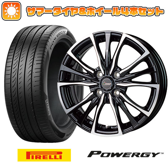 195/55R16 夏タイヤ ホイール4本セット PIRELLI パワジー (4/100車用) HOT STUFF クロノス CH 110 16インチ :arktire 190 146316 36996 36996:アークタイヤ