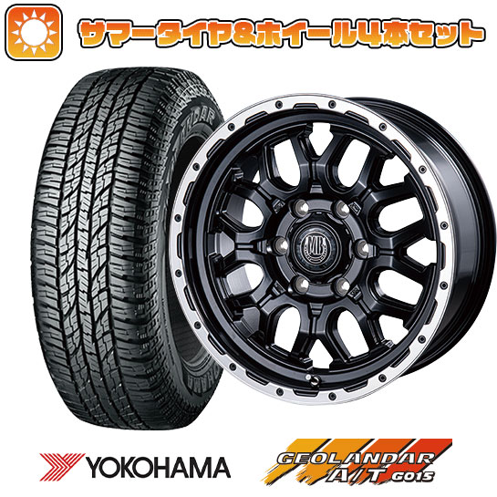 265/70R17 夏タイヤ ホイール4本セット YOKOHAMA ジオランダー A/T G015 OWL/RBL (6/139車用) INTER MILANO MUD BAHN XR 800M 17インチ :arktire 11822 128046 22876 22876:アークタイヤ