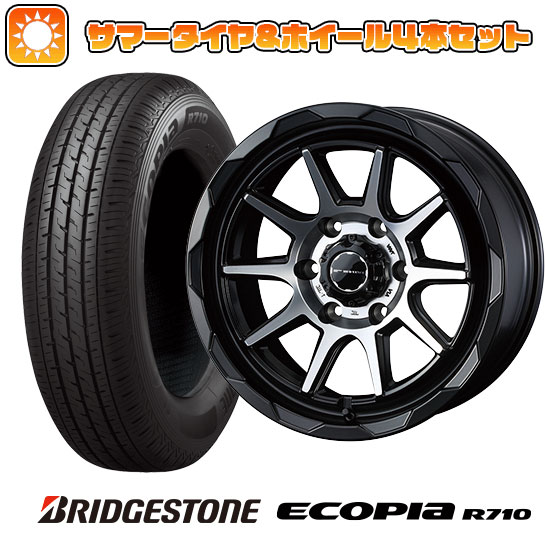 195/80R15 夏タイヤ ホイール4本セット ハイエース200系 BRIDGESTONE エコピア R710 107/105N WEDS マッドヴァンス 06 15インチ :arktire 2185 132682 30231 30231:アークタイヤ