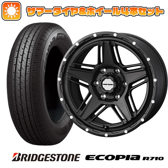 195/80R15 夏タイヤ ホイール4本セット ハイエース200系 BRIDGESTONE エコピア R710 107/105N WEDS マッドヴァンス 07 15インチ :arktire 2185 136885 30231 30231:アークタイヤ