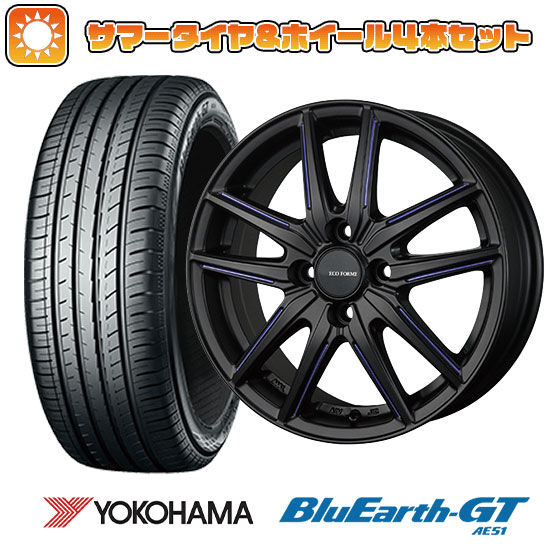 185/60R15 夏タイヤ ホイール4本セット YOKOHAMA ブルーアース GT AE51 (4/100車用) BRIDGESTONE エコフォルム CRS20 15インチ :arktire 1901 119664 28575 28575:アークタイヤ