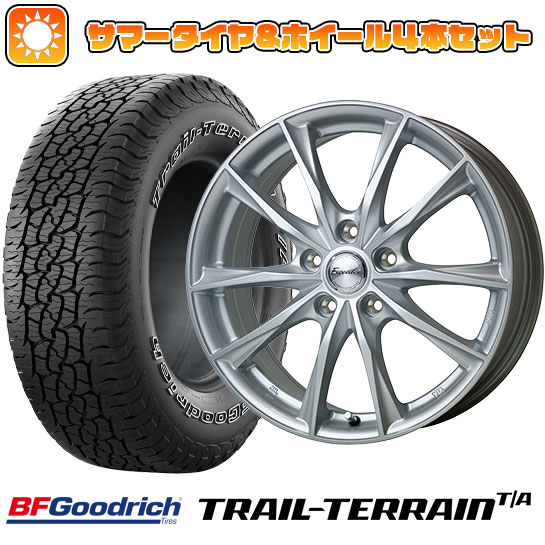 235/55R18 夏タイヤ ホイール４本セット (5/114車用) BFグッドリッチ トレールテレーンT/A ORBL ホットスタッフ エクシーダー E06 18インチ :arktire 1303 150317 36809 36809:アークタイヤ