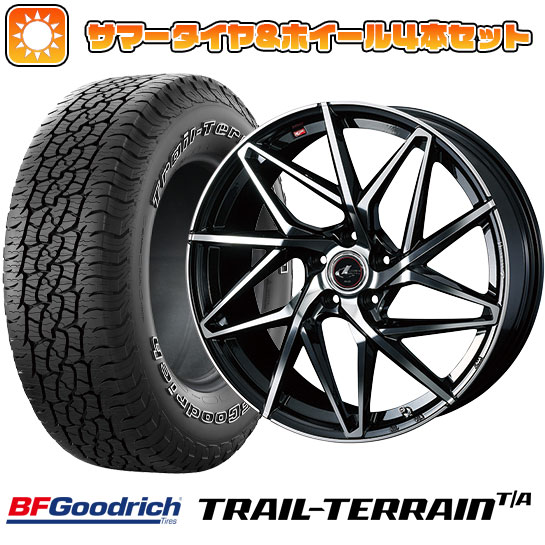 225/55R18 夏タイヤ ホイール4本セット BFグッドリッチ トレールテレーンT/A ORBL (5/100車用) WEDS レオニス IT 18インチ :arktire 2288 136876 36808 36808:アークタイヤ