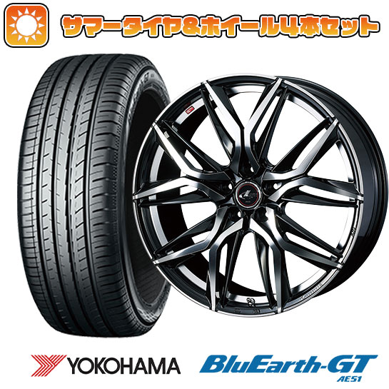 205/65R15 夏タイヤ ホイール4本セット YOKOHAMA ブルーアース GT AE51 (5/114車用) WEDS レオニス LM 15インチ :arktire 1981 136847 28580 28580:アークタイヤ