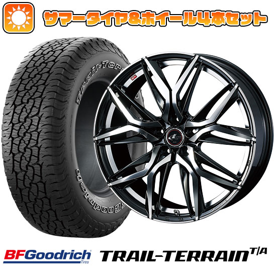 225/55R18 夏タイヤ ホイール4本セット BFグッドリッチ トレールテレーンT/A ORBL (5/100車用) WEDS レオニス LM 18インチ :arktire 2288 136853 36808 36808:アークタイヤ