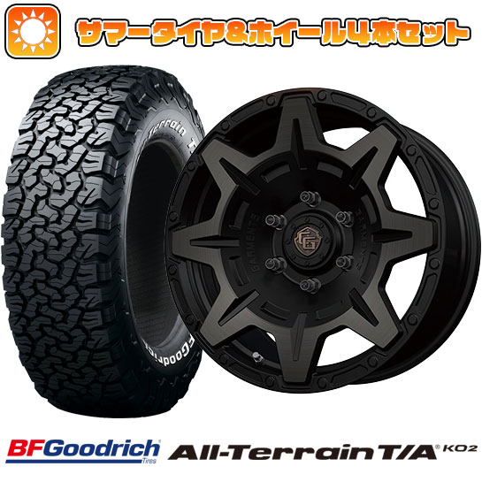 225/70R16 夏タイヤ ホイール4本セット BFグッドリッチ オールテレーンT/A KO2 RWL/RBL (5/114車用) WEDS クロスオーバーガーメンツ Style M 16インチ :arktire 2563 128341 22213 22213:アークタイヤ