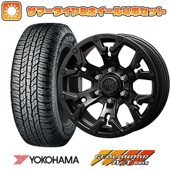 235/70R16 夏タイヤ ホイール4本セット YOKOHAMA ジオランダー A/T G015 OWL/RBL (5/114車用) CRIMSON マーテルギア(MG) ゴーレム 16インチ :arktire 7121 118168 24700 24700:アークタイヤ