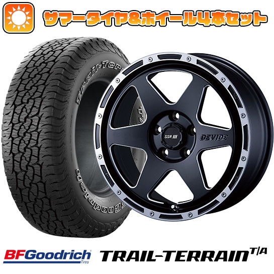 225/65R17 夏タイヤ ホイール4本セット BFグッドリッチ トレールテレーンT/A ORWL (5/114車用) SSR ディバイド TR 6 17インチ :arktire 2182 142963 36785 36785:アークタイヤ