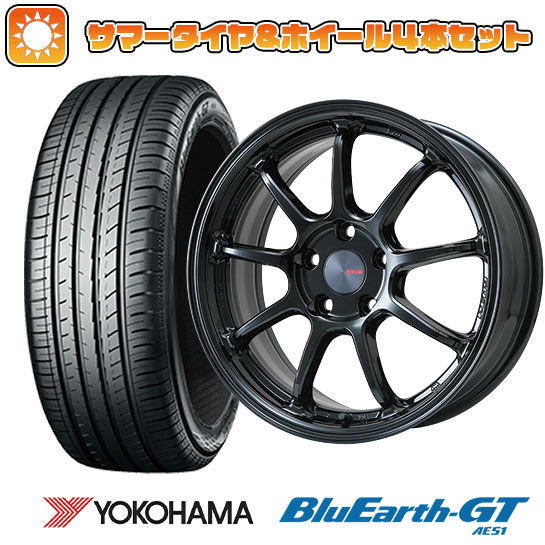 215/45R18 夏タイヤ ホイール４本セット (5/114車用) YOKOHAMA ブルーアース GT AE51 エンケイ PF09 Limited 18インチ :arktire 1130 151221 29315 29315:アークタイヤ