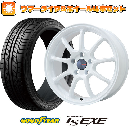 225/45R18 夏タイヤ ホイール４本セット (5/114車用) GOODYEAR イーグル エルエス エグゼ(限定) エンケイ PF09 Limited 18インチ :arktire 1261 151222 31587 31587:アークタイヤ