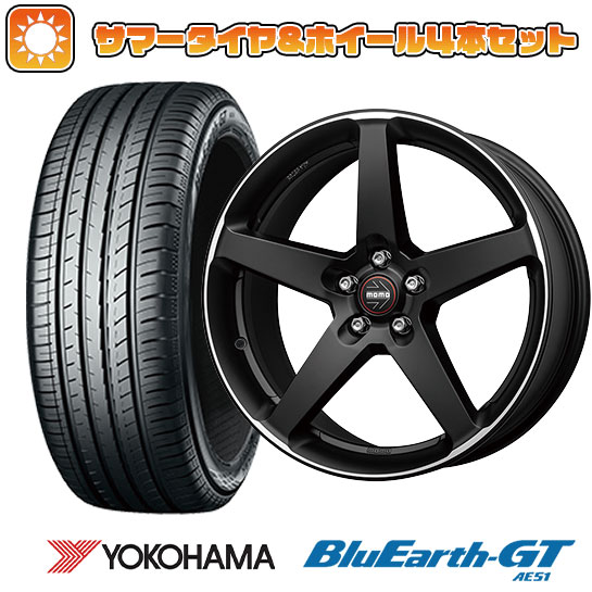 235/45R18 夏タイヤ ホイール4本セット YOKOHAMA ブルーアース GT AE51 (5/114車用) MOMO ファイブ 18インチ :arktire 458 126933 28540 28540:アークタイヤ