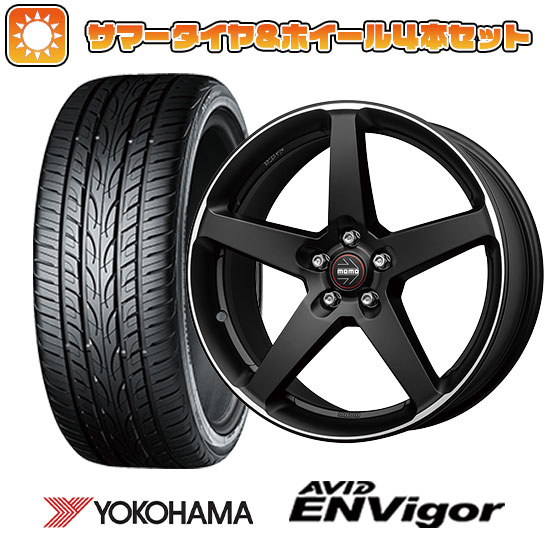 225/45R18 夏タイヤ ホイール４本セット (5/114車用) YOKOHAMA エイビッド エンビガーS321 モモ ファイブ 18インチ :arktire 1261 126933 43105 43105:アークタイヤ