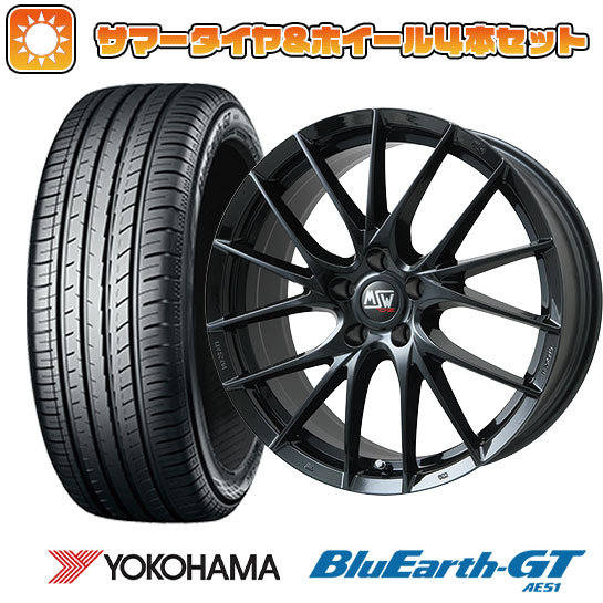 225/50R17 夏タイヤ ホイール4本セット YOKOHAMA ブルーアース GT AE51 (5/114車用) MSW by OZ Racing MSW 29(グロスブラック) 17インチ :arktire 1844 120930 28553 28553:アークタイヤ