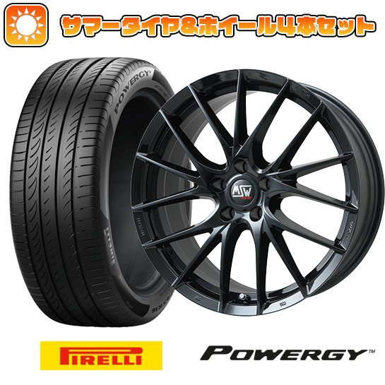 225/50R17 夏タイヤ ホイール4本セット PIRELLI パワジー (5/114車用) MSW by OZ Racing MSW 29(グロスブラック) 17インチ :arktire 1844 120930 36982 36982:アークタイヤ