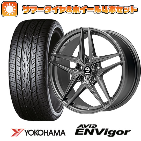 235/45R18 夏タイヤ ホイール4本セット ヨコハマ エイビッド エンビガーS321 (5/114車用) OZ SPARCO レコード 18インチ :arktire 458 120356 38561 38561:アークタイヤ