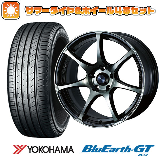 195/60R17 夏タイヤ ホイール4本セット ライズ/ロッキー（ハイブリッド） YOKOHAMA ブルーアース GT AE51 WEDS ウェッズスポーツ SA 75R 17インチ :arktire 25181 136898 33211 33211:アークタイヤ