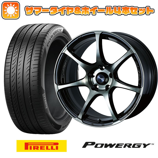 225/60R17 夏タイヤ ホイール4本セット PIRELLI パワジー (5/114車用) WEDS ウェッズスポーツ SA 75R 17インチ :arktire 1845 136899 36987 36987:アークタイヤ