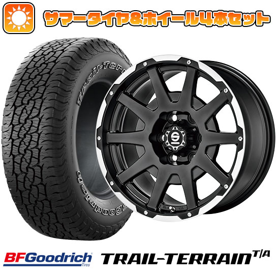 265/70R17 夏タイヤ ホイール4本セット BFグッドリッチ トレールテレーンT/A ORWL (6/139車用) OZ SPARCO ダカール 17インチ :arktire 11822 114431 36789 36789:アークタイヤ