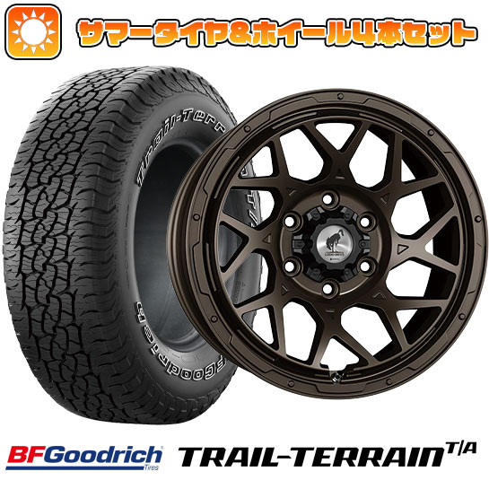 265/70R17 夏タイヤ ホイール4本セット BFグッドリッチ トレールテレーンT/A ORWL (6/139車用) SUPER STAR ロディオドライブ 8M MONO 17インチ :arktire 11822 138655 36789 36789:アークタイヤ