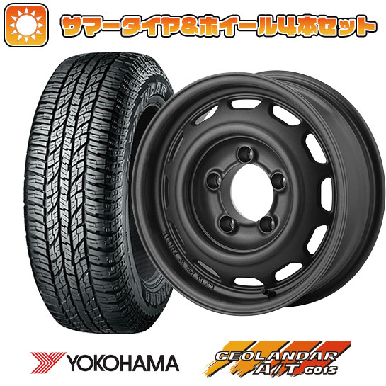 215/75R15 夏タイヤ ホイール4本セット ジムニーシエラ YOKOHAMA ジオランダー A/T G015 OWL/RBL APIO ワイルドボア ベンチュラ 15インチ :arktire 21161 138820 22888 22888:アークタイヤ