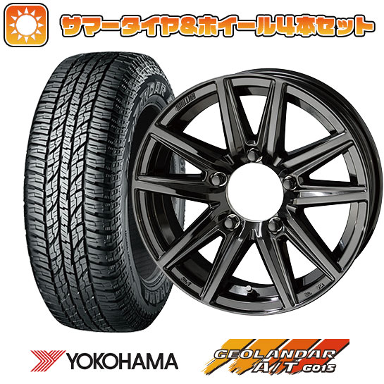 215/85R16 夏タイヤ ホイール4本セット ジムニー YOKOHAMA ジオランダー A/T G015 OWL/RBL KYOHO ザインSS ブラックエディション 16インチ :arktire 16701 115858 22885 22885:アークタイヤ