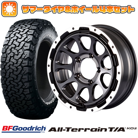 225/70R16 夏タイヤ ホイール4本セット ジムニーシエラ BFグッドリッチ オールテレーンT/A KO2 RWL/RBL モーターファーム ファームD10 16インチ :arktire 16701 120881 22213 22213:アークタイヤ