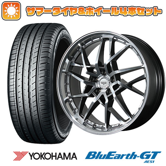 215/55R17 夏タイヤ ホイール4本セット YOKOHAMA ブルーアース GT AE51 (5/114車用) TOPY ドルフレン ゴディオ 17インチ :arktire 1841 138667 28555 28555:アークタイヤ