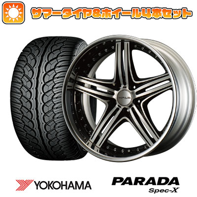 305/40R22 夏タイヤ ホイール4本セット ランクル200 YOKOHAMA PARADA Spec-X WALD マホラ1 3P 22インチ｜ark-tire