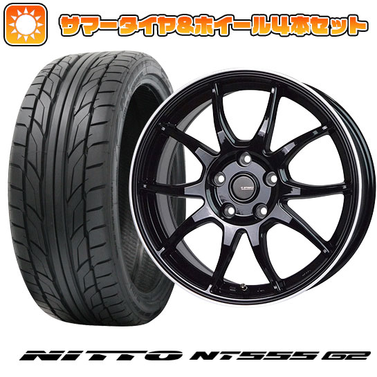 225/40R18 夏タイヤ ホイール４本セット (5/100車用) NITTO NT555 G2 ホットスタッフ ジースピード P 06 18インチ :arktire 2287 146453 23604 23604:アークタイヤ