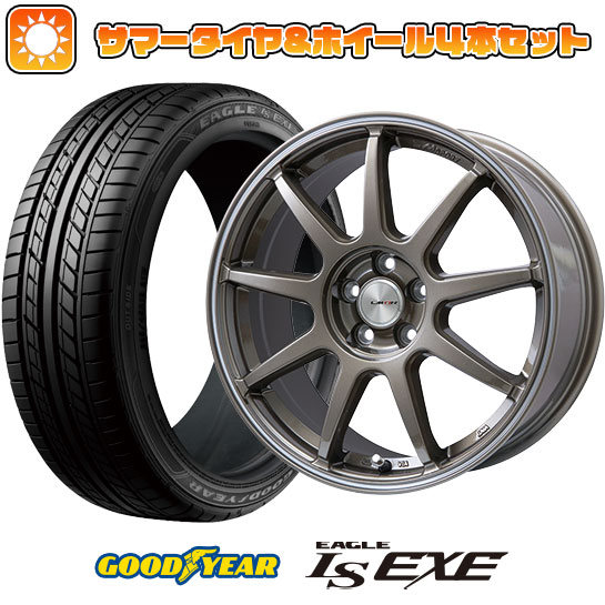 235/50R18 夏タイヤ ホイール4本セット GOODYEAR EAGLE LS EXE(限定) (5/114車用) LEHRMEISTER LMスポーツLM QR ブロンズ/ラインポリッシュ 18インチ :arktire 454 137357 31588 31588:アークタイヤ